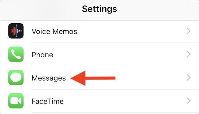 Open Settings. Tap Messages